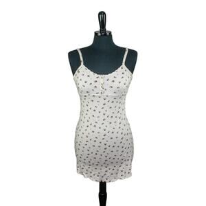 Kirious Los Angeles Mini Dress Floral Babydoll Bodycon Summer Y2K M